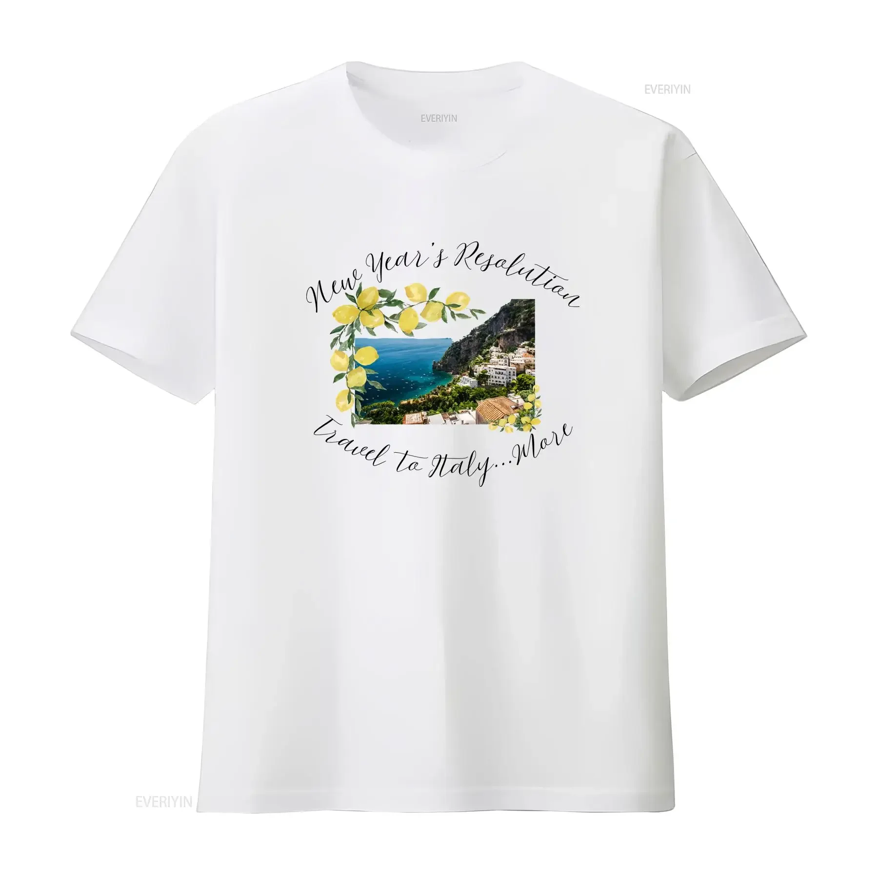 New Year's Resolution Italy shirt l Travel 2025 shirts gift is calling Amalfi CoasT T Positano vintage Washed Stylish Casual