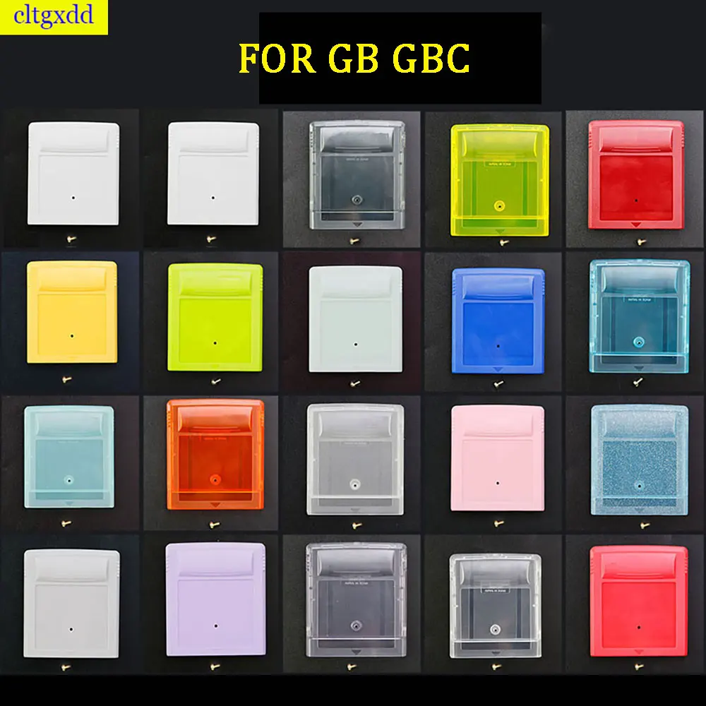 Cltgxdd 1 piece FOR GB GBC 19 color high-quality game card holder game card holder with 1 screw replacement