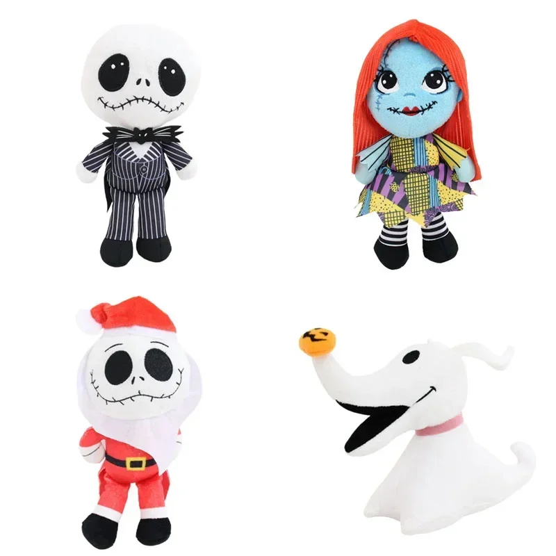 

Плюшевая игрушка из аниме «Кошмар перед Рождеством»: Джек Скеллингтон и Салли, милые мягкие игрушки, украшение для комнаты на Хэллоуин, подарок для детей