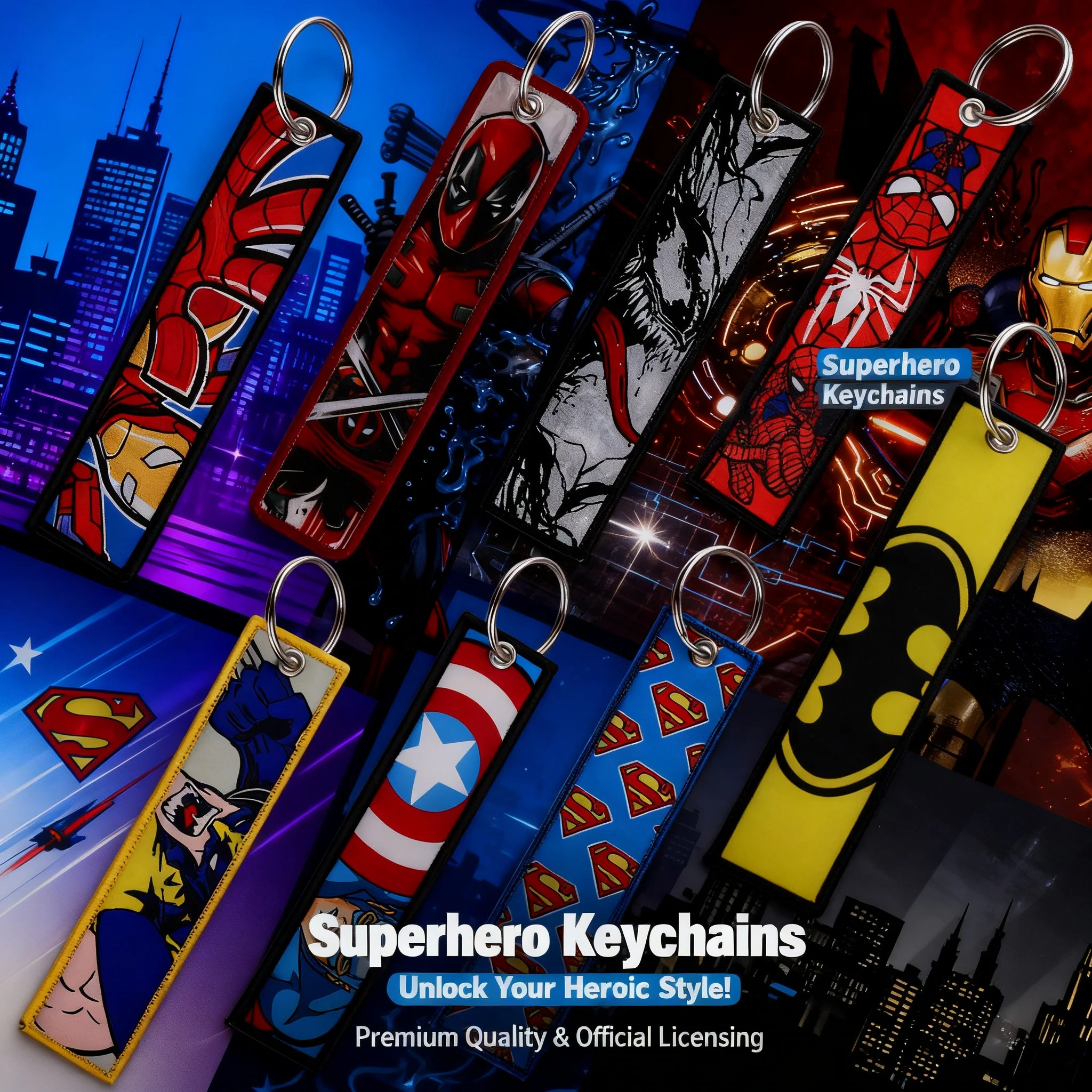 

Брелоки с вышивкой героев фильмов, крутые брелоки-подвески для ключей, брелоки для женщин и мужчин, автомобильные брелоки, аксессуары для косплея, брелоки для рюкзаков, игрушки, подарки