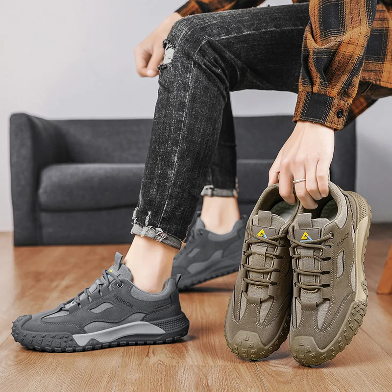 

Men's casual sports shoes, soft sole with anti-slip properties, safety shoes for work in the outdoors, outdoor work and leisure