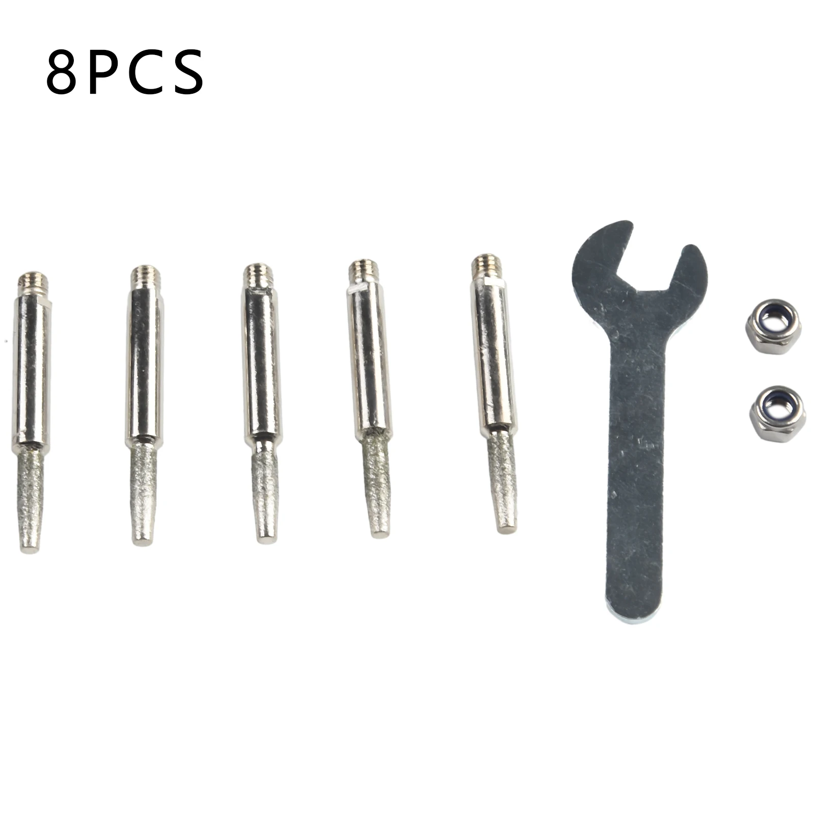 Chainsaw Sharpener Parts Emery Coated Grinding Head Cylindrical Burr 4-5.5mm Portable Hand Chain Grinder Emery Grinding Heads