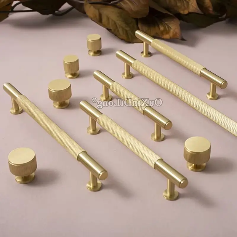 

10PCS Solid Brass T-bar Furniture Pulls Handles Drawer Knobs Cupboard Wardrobe Kitchen Closet Dresser Cabinet Door Pulls Pens