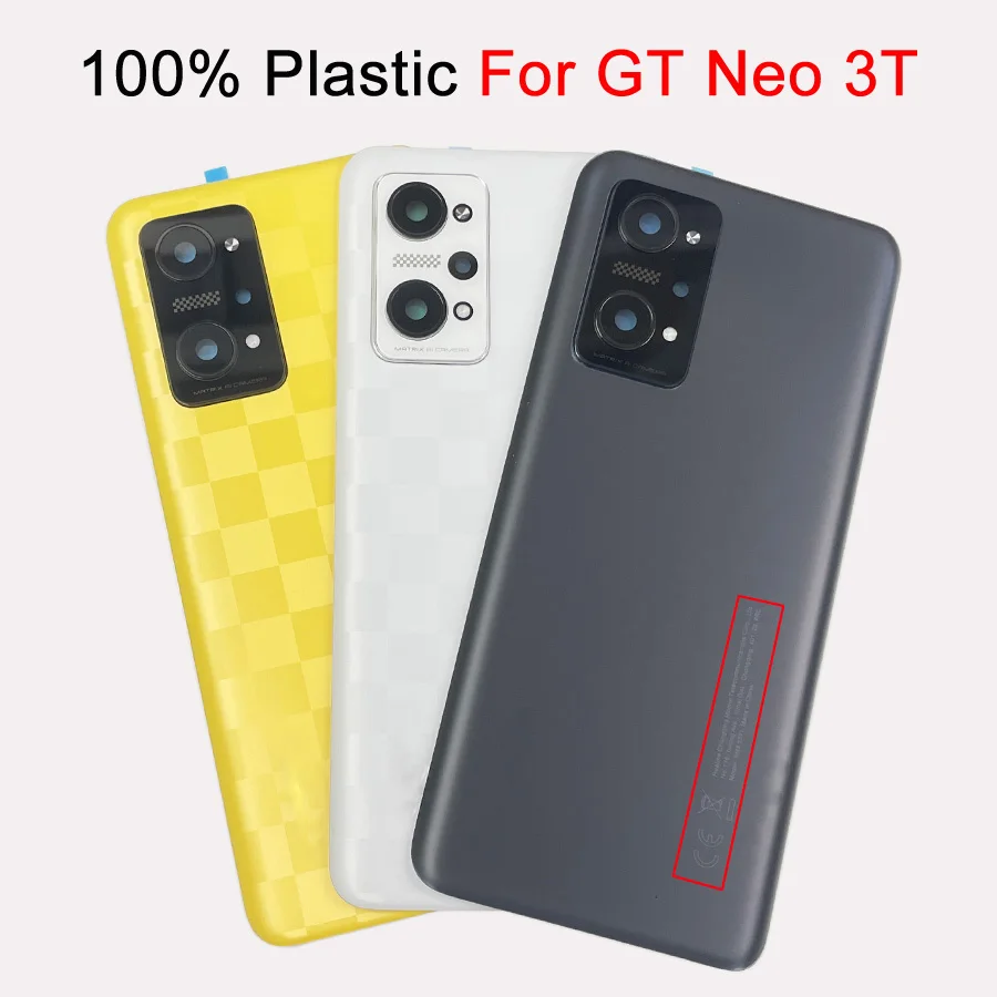 

6.62" A+++ For Realme GT Neo 3T Neo3TBattery Cover Rear Housing Door Case Replacement RMX3372 RMX3371 Back Cover