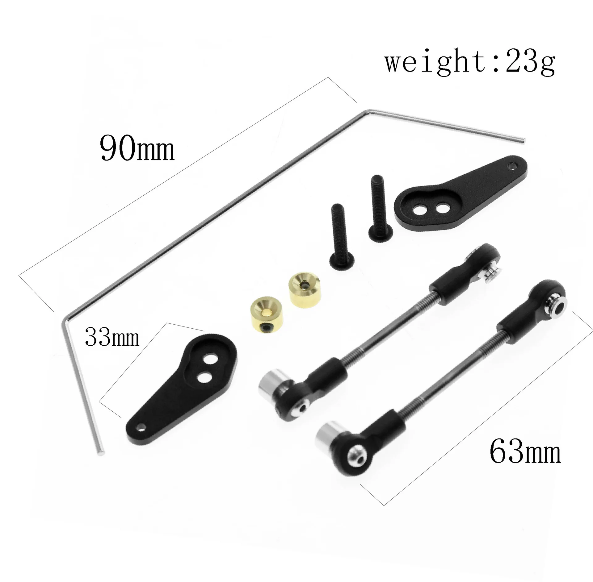 Rear Anti Roll Bar Metal Stabilizer Rob for 1/10 Off-Road Buggy TAMIYA 58719 Tamiya 2WD BBX BB-01 RC Car Accessories