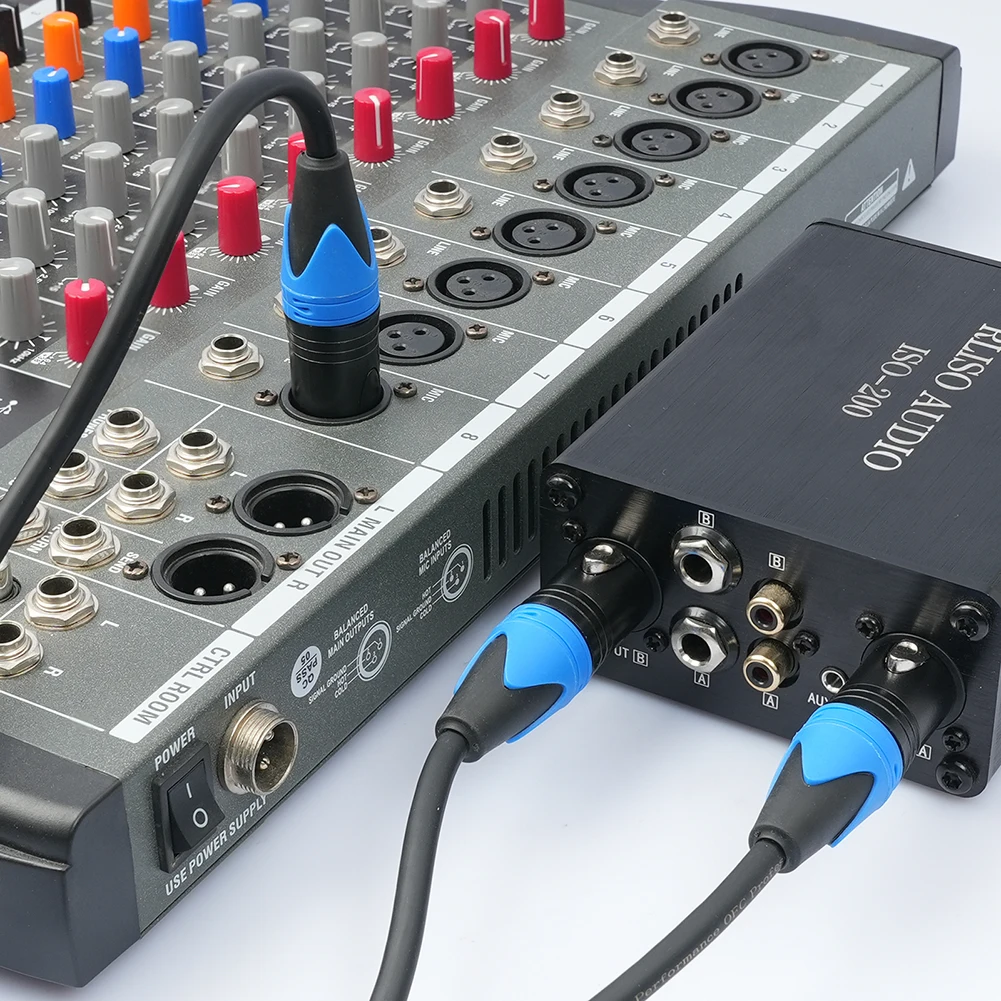 50 سنتيمتر 1 XLR أنثى إلى 2 XLR ذكر XLR Y الفاصل كابل أنثى إلى 2 ذكر XLR Y كابل ميكروفون الفاصل الحبل للخلاط #4