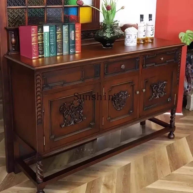 

The Republic of China retro dining side decoration locker American country nostalgic B & B club