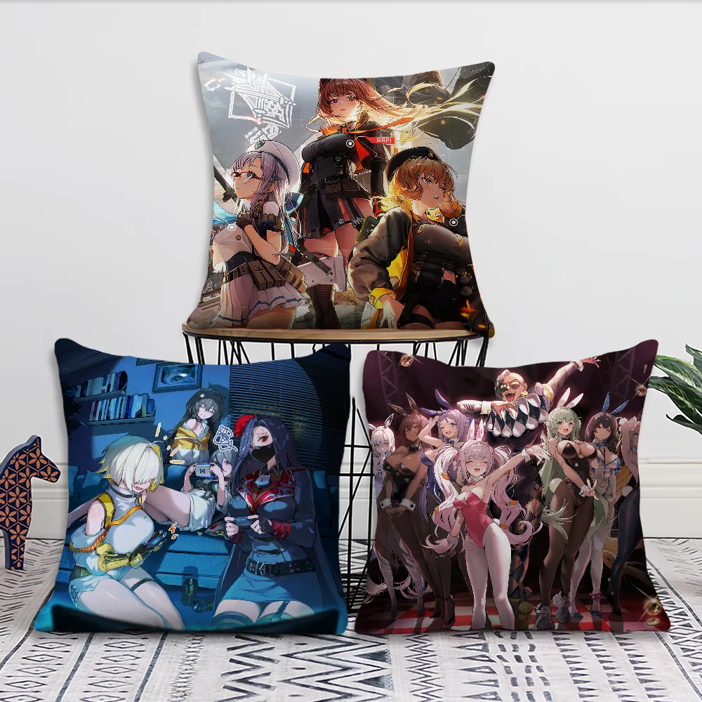 Game Goddess of Victory Nikke Comfortable Decorative Cushion Cover Suitable for Home Living Room Sofa Room Decoration