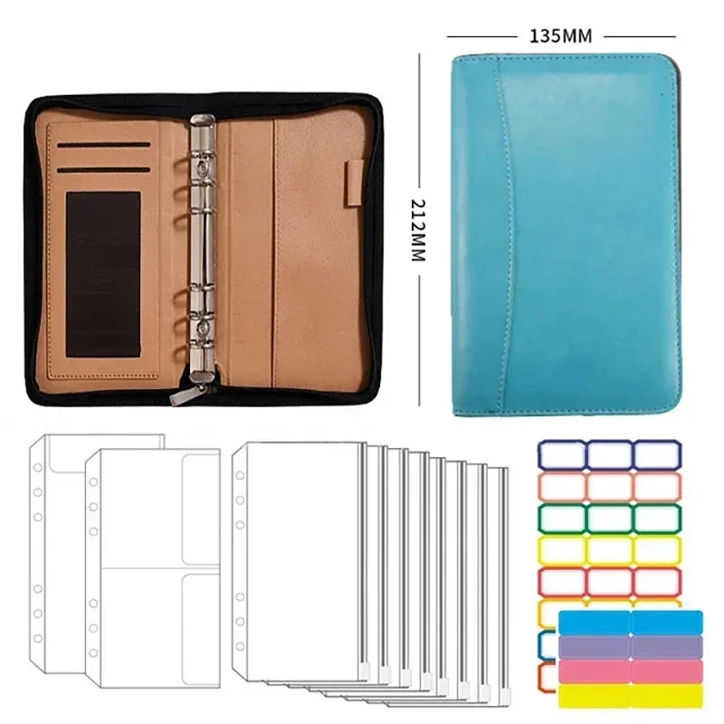 Zip Envelopes Binder Cash Budget System Budgeting Bag for Women And Wallet Note Saving 10 New Sheets Money Envelope