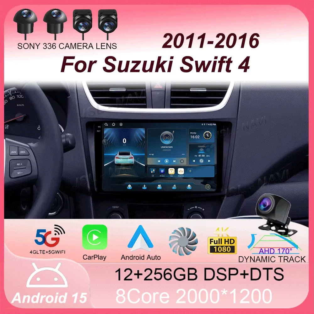 

Car Radio Stereo For Suzuki Swift 4 2011 2012 2013 2014 -2016 Android 15 Multimedia Video Player 2 Din Auto Audio G Stereo Audio