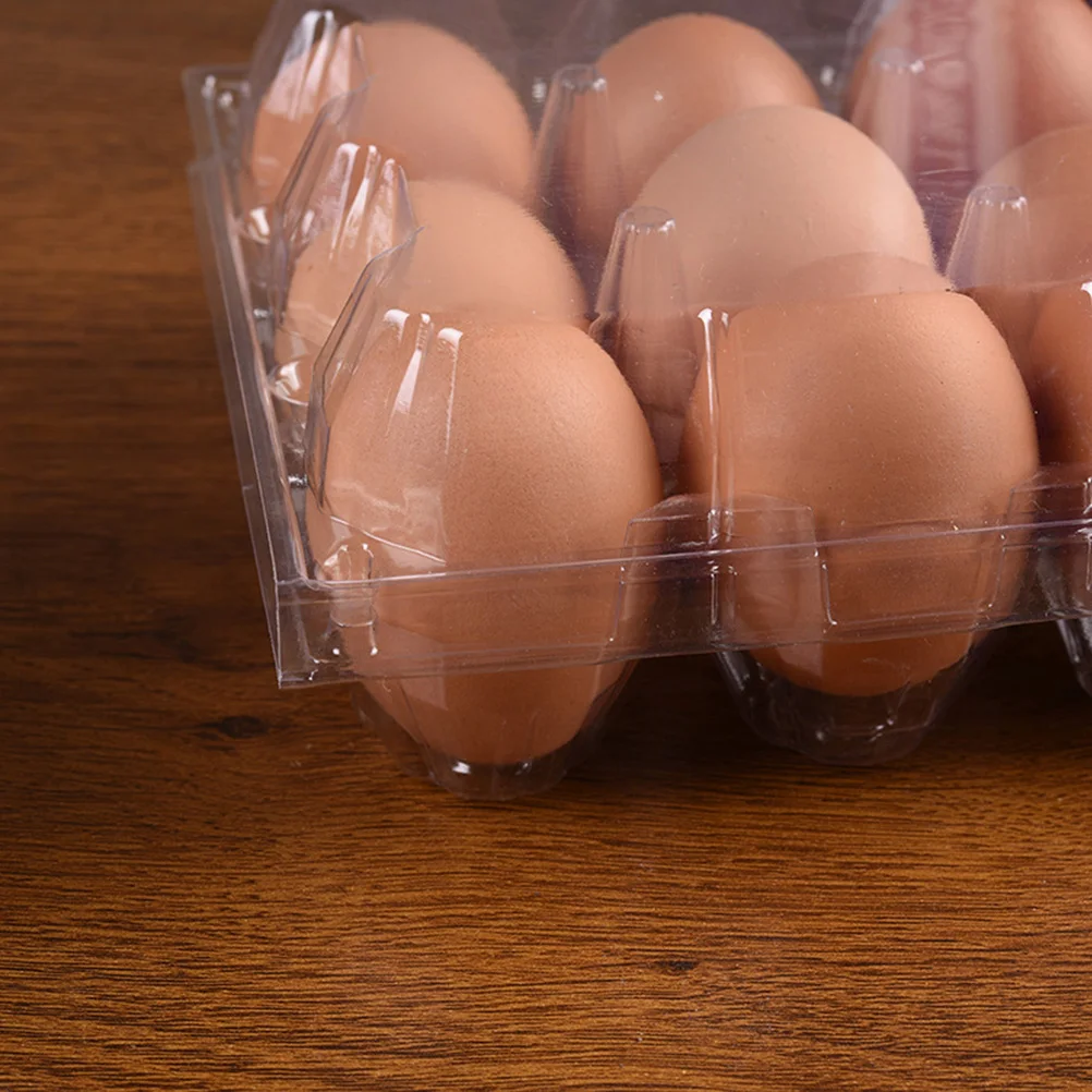 

10pcs 12 Grids Transparent Storage Container Portable Carrier Box For Refrigerator Camping Mini Egg Holder Secure Lock Large