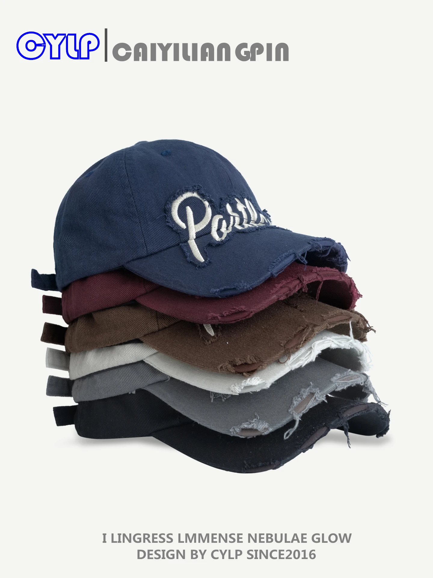 غسلها نحى حافة مطرزة لينة قبعة بيسبول الوجه التخسيس تنوعا قبعة منقار البط الرجال العصرية #4