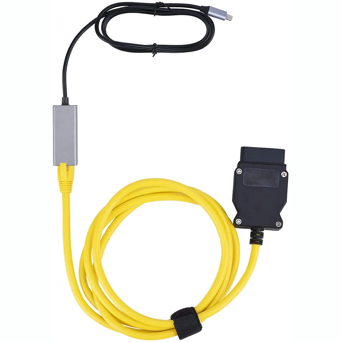 Ethernet to OBD Interface Cable for BMW E-SYS ICOM Coding F-Series Ethernet to OBD Cable Car Connector Cable Car Diagnostic Tool