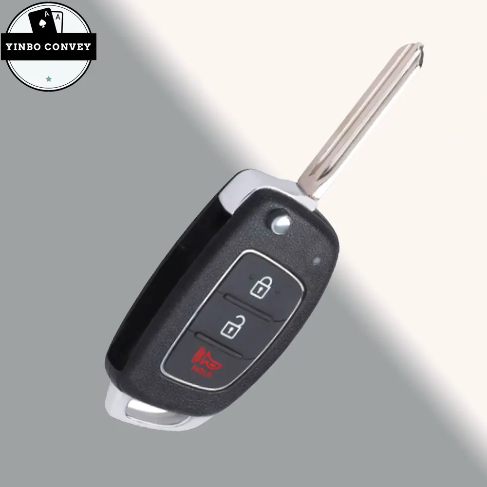 YINBO 3/4Buttons Remote Key Shell For Hyundai HB20 I10/I20/30/45 IX35/45 Mistra Accent I40 Solaris Elantra Verna Anahtar