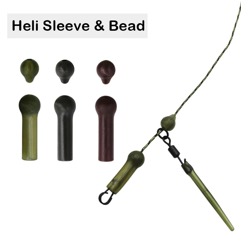 20x Carp Fishing Accessories Helicopter Beads Anti Tangle Sleeve Multi Clip QC Swivel Carp Rig For Carp Fishing Terminal Tackle