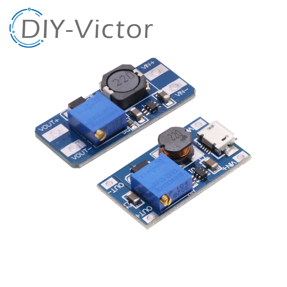 DC-DC Step-Up Power Module Micro TYPE-C USB Input Voltage Converter 2A Boost Pressure Plate Adjustable SX1308 MT3608 For Arduino