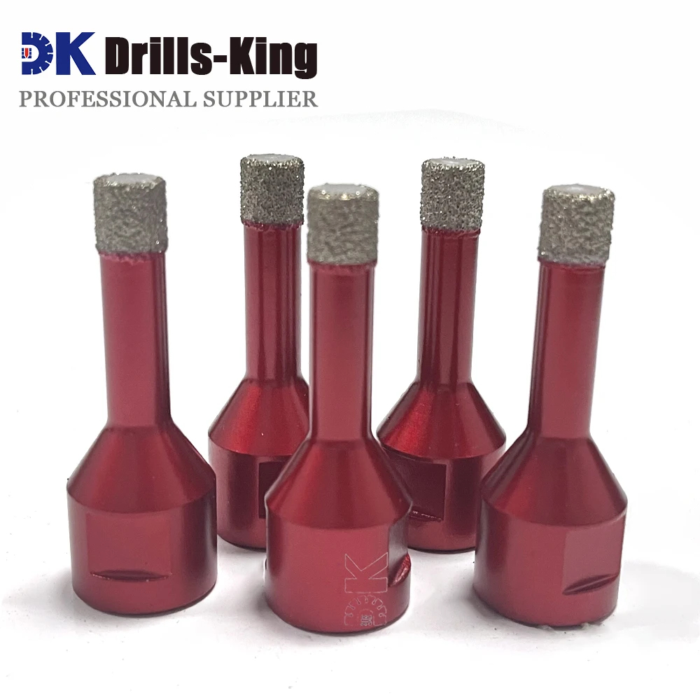 

5pcs (6/8/10/2mm) Diamond Coated Drill Bit Tile Marble Glass Ceramic Hole Saw Dry Drill Diamond Core Bit Porcelain Drilling