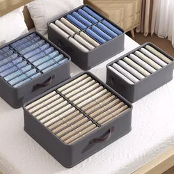 New Wardrobe Supplies Pants Classification Drawer PP Board Fabric Art Collection Boxes Grey/Beige Drawer Organizers Bedroom