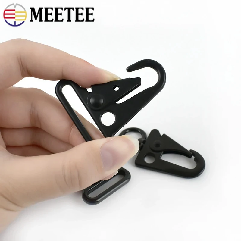 4/10 pz Meetee 20/25/32/38mm metallo aragosta grilletto Clip gancio fibbia fettuccia cinghia per bagagli collegare chiusura collare per cani borsa