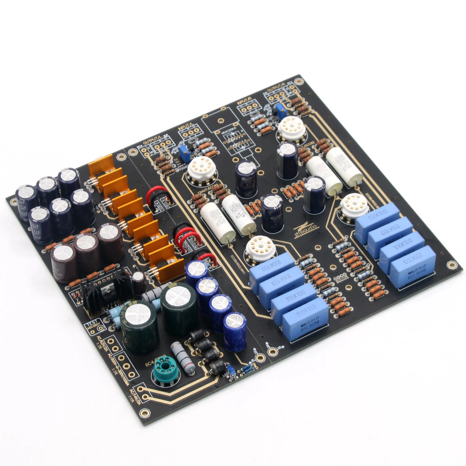 12AU7+ECC88 Valve Tube Stereo HiFi Balanced Bile Preamplifier Board Based On American ARC Circuit