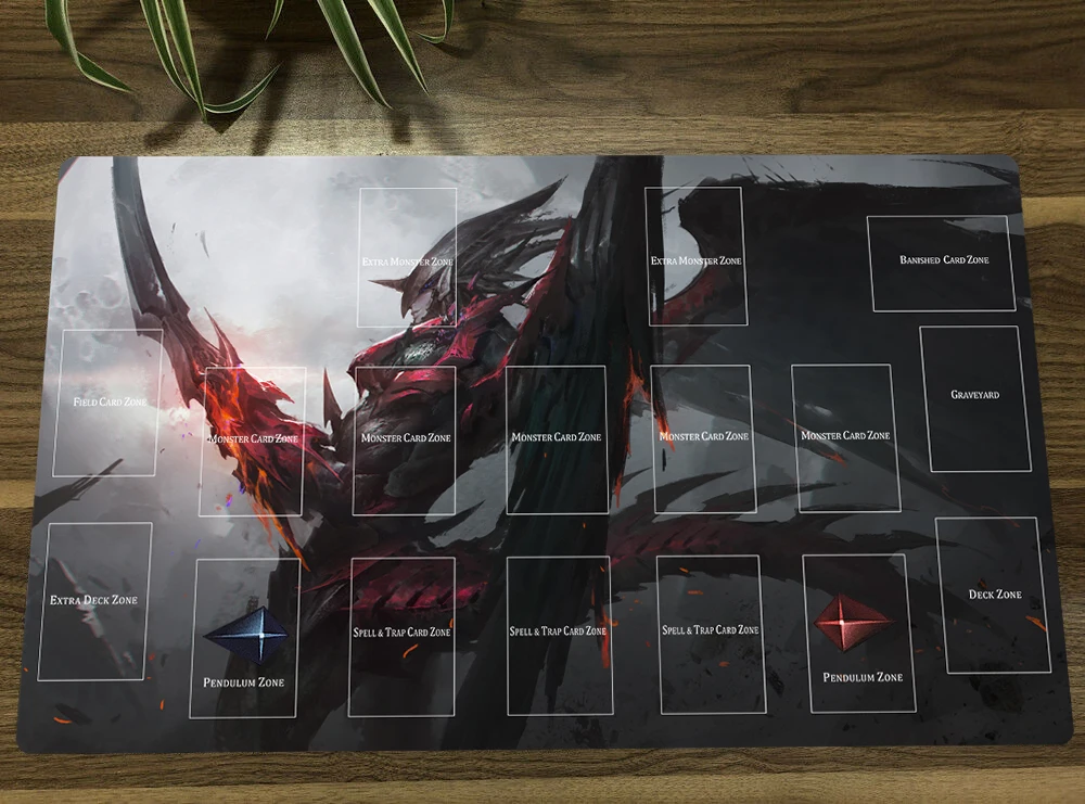 YuGiOh Destiny HERO Destroy Phoenix Enforcer TCG Mat Trading Card Game Mat CCG Playmat Rubber Mouse Pad Desk Play Mat 60x35cm