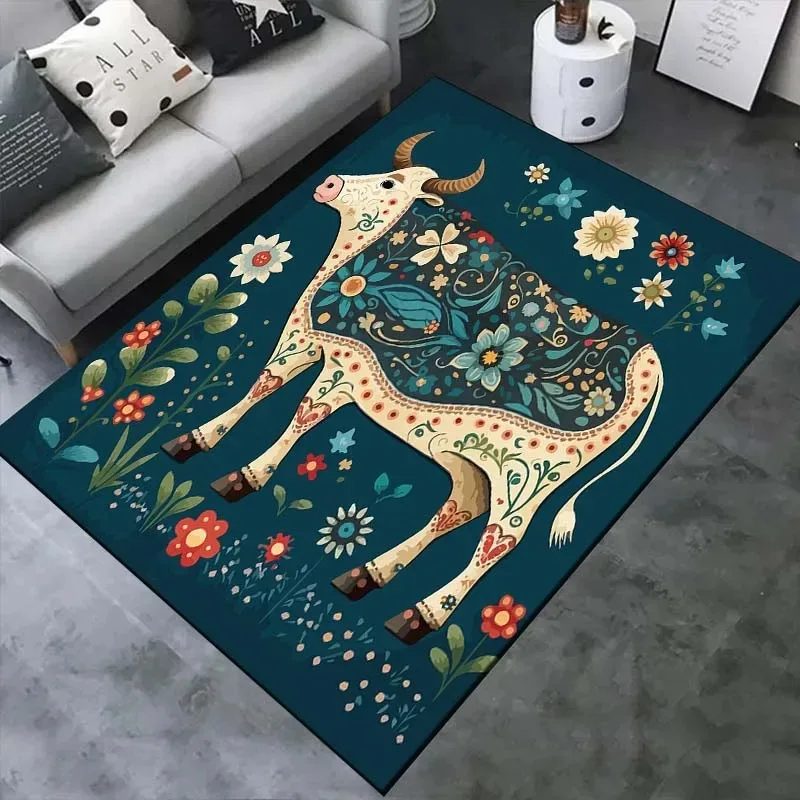 Chinese Zodiac Traditional Animal Floor Mat Door Decoration Home Living Room Floor Mat