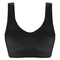 Women'S Seamless Bra For Women Crop Top Black Vertical Stripe Breathable Sports Bra Fitness Tube Tops Yoga Underwear Sports Bra