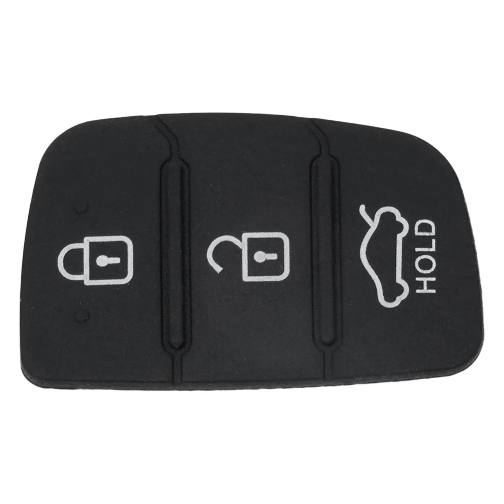 For Hyundai Tucson 2012-2019 Key Shell Key Pad 1pc Easy Installation No Fade Rubber Pad Remote Car Accessories