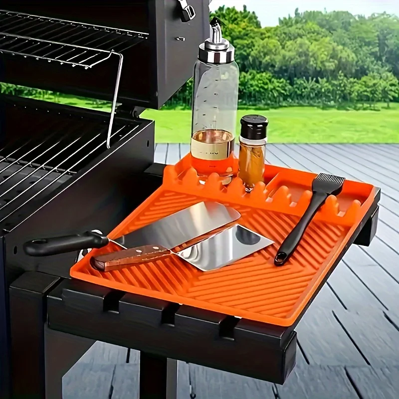 1PC silicone oven mat, side rack mat, baking tray, barbecue mat suitable for barbecue, oven, outdoor picnics