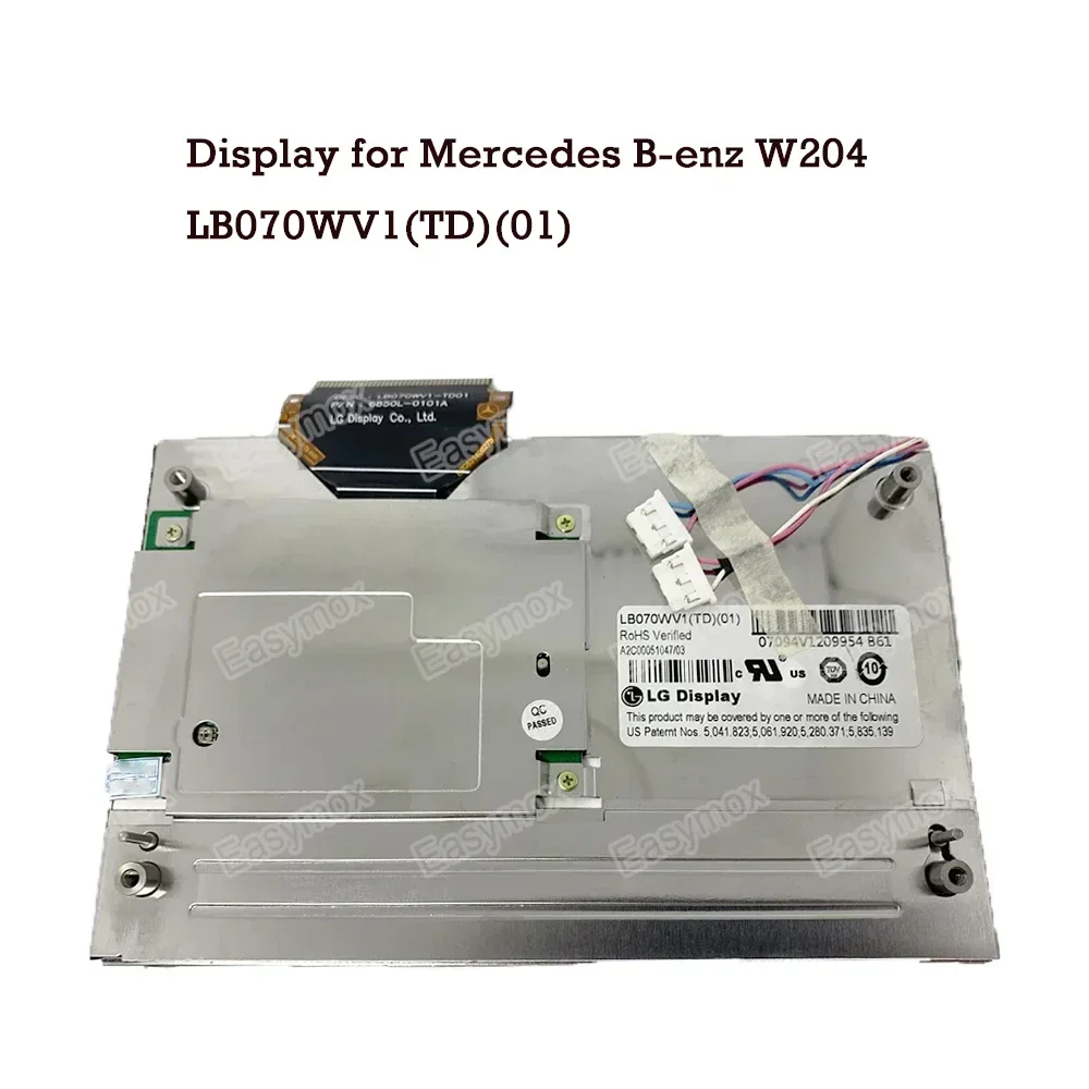 

7 inch Display LCD Screen LB070WV1 TD01 LCD Module Screen for Mercedes W204 GLK Car DVD Audio System