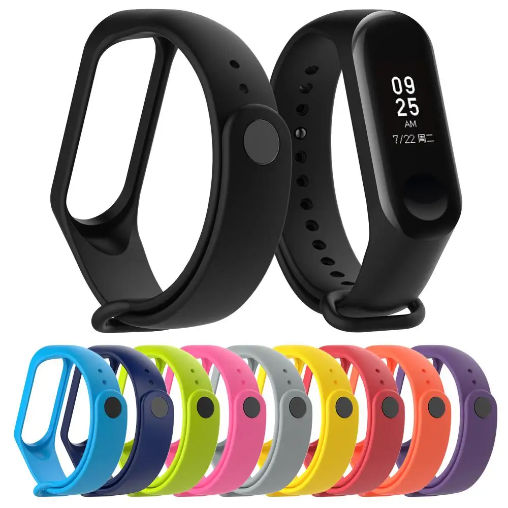 4/2/1 Pcs Watchbands For Xiaomi Mi Band 4 3 Starp Wristband Waterproof Silicone Bracelet Wrist Straps Combination Accessories