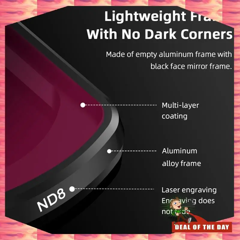 24-Hour Delivery BRDRC Filter Kit UV CPL ND16 Filter Set For DJI Osmo Pocket 3 Replacement Camera Optical Glass Filters