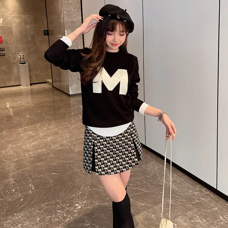 تنانير نسائية عالية الخصر ضيقة على شكل حرف a ذات ثنيات تنانير مكتب سيدة Jupe Mujer Faldas K610 ربيع جديد موضة الجاكار تنورة قصيرة