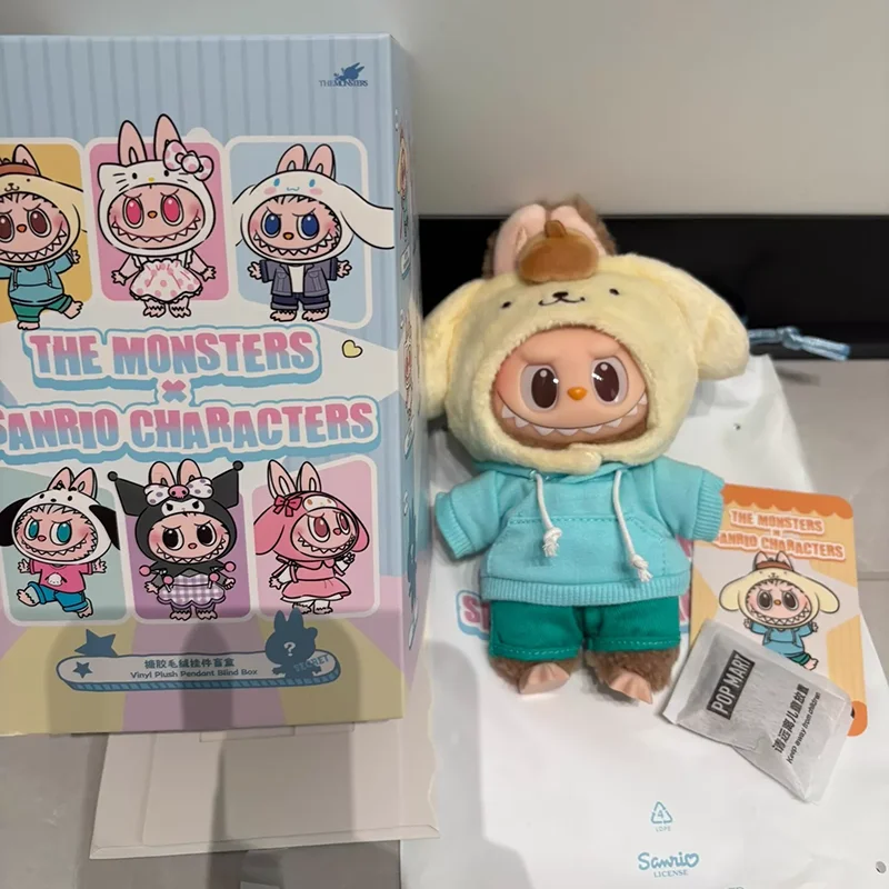

Popmart The Monsters X Sanrio Hello Kitty Blind Box Vinyl Plush Pendant Collectible Toy Bag Decoration Collectibles In Stock