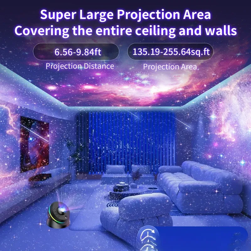 Cross-border popular bedroom star light projector private space capsule ambient light gift children's room decoration