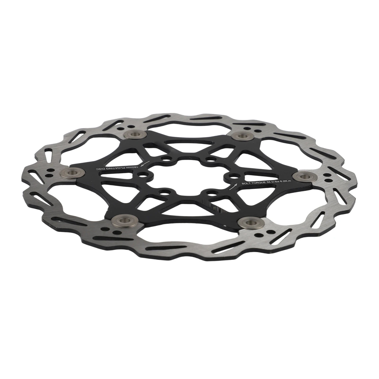 

160mm Disc Brake Floating Disc Brake Pads Stainless Steel Standard 6-hole Installation Strong Heat Dissipation Off-road Cycling
