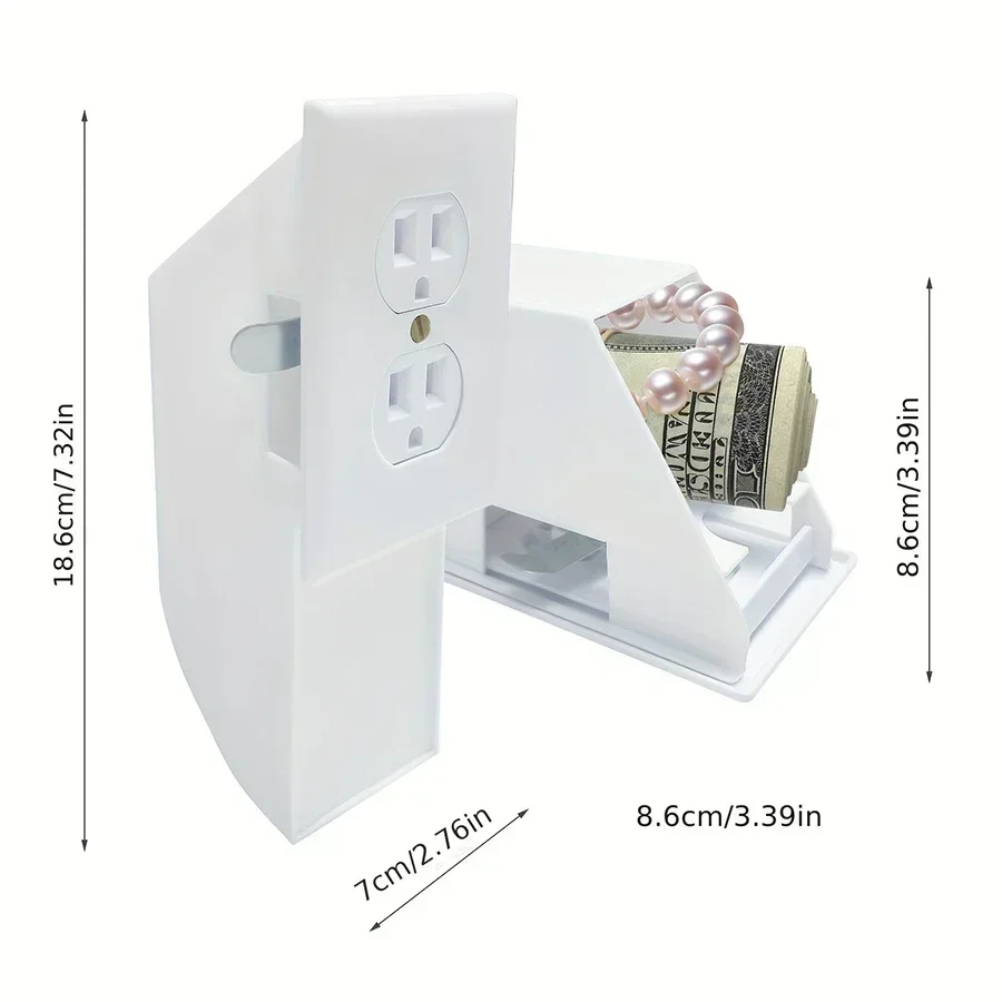 Key Lock Piggy Bank Safe Box Wall mounted Small Secure Key Creative Secret Storage Home Simulation Hidden Power Socket Safe Box