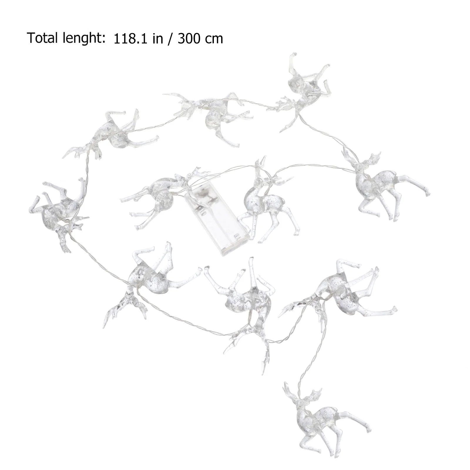 1Pcs Reindeer String Light LED Xmas Lamp Warm Decorative Lighting for Christmas Tree Party Home Festival Atmosphere