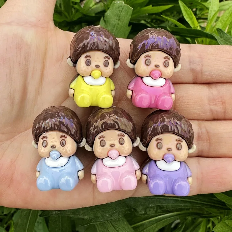 20pcs 30mm Mengqi Qi silicone through-hole beaded DIY mobile phone chain keychain beaded pen accessory material - view 2