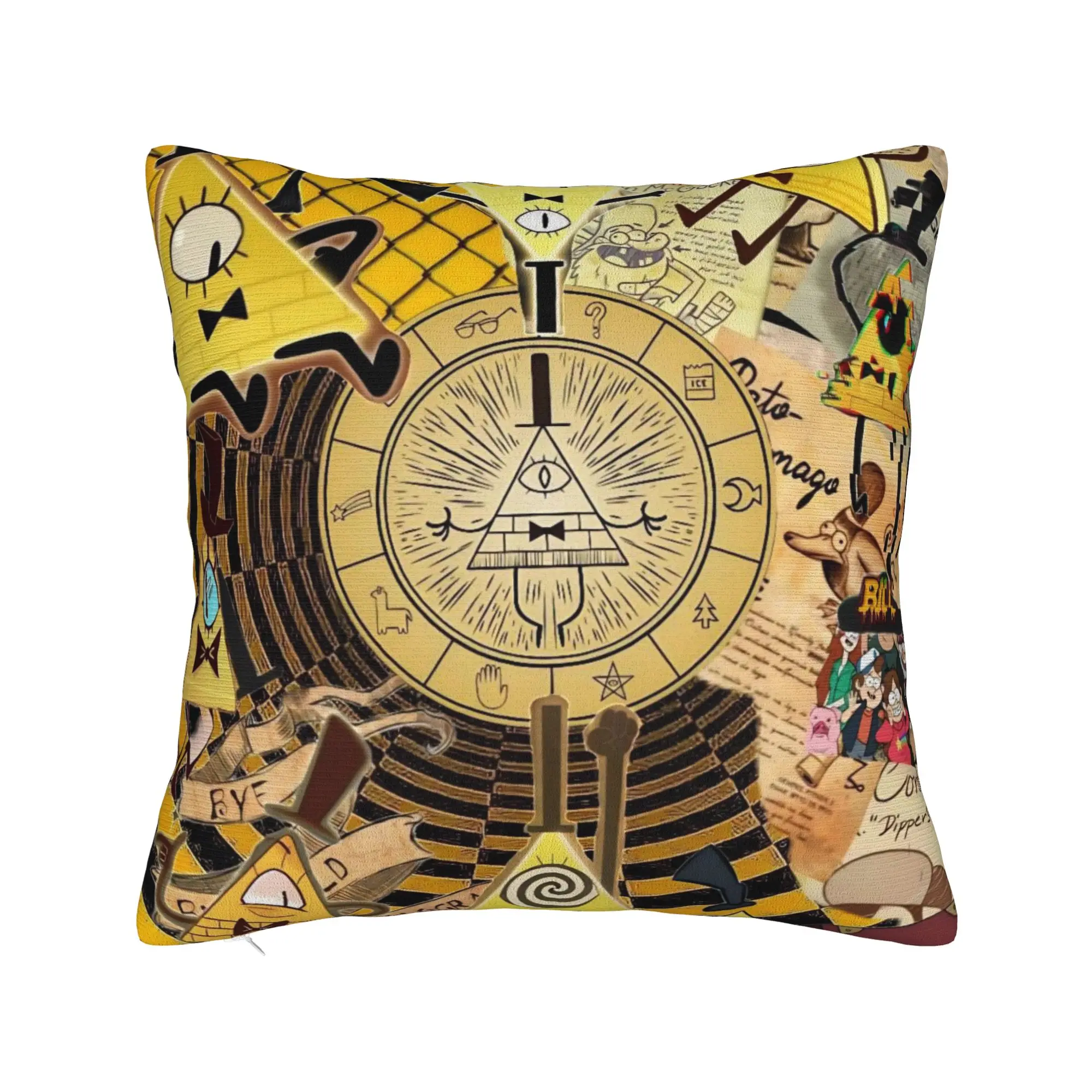 Decorative Pillowcases G-Gravity Falls Accessories Sofa  Pillow Case Cover Zippered Multiple Sizes