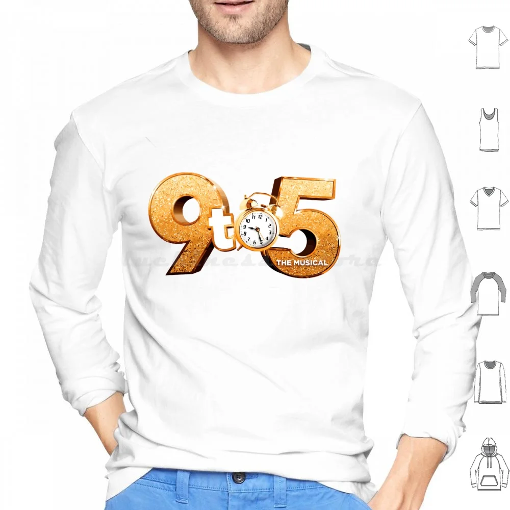 9 To 5 The Musical Logo Hoodies Long Sleeve 9 To 5 Nine To Five Dolly Parton 9 To 5 Musical 9 To 5 Music Nine To Five