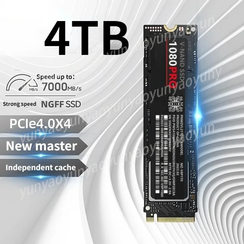 

Внутренний твердотельный накопитель 1080PRO 4TB M.2 2280 PCIe 4.0 NVMe, высокоскоростной SSD