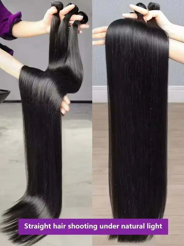 15A Recht Menselijk Haar Bundels Maagdelijk Menselijk Haar 30 36 40 Inch Rechte Weft Haar Extensions Menselijk Haar Weft Extensions