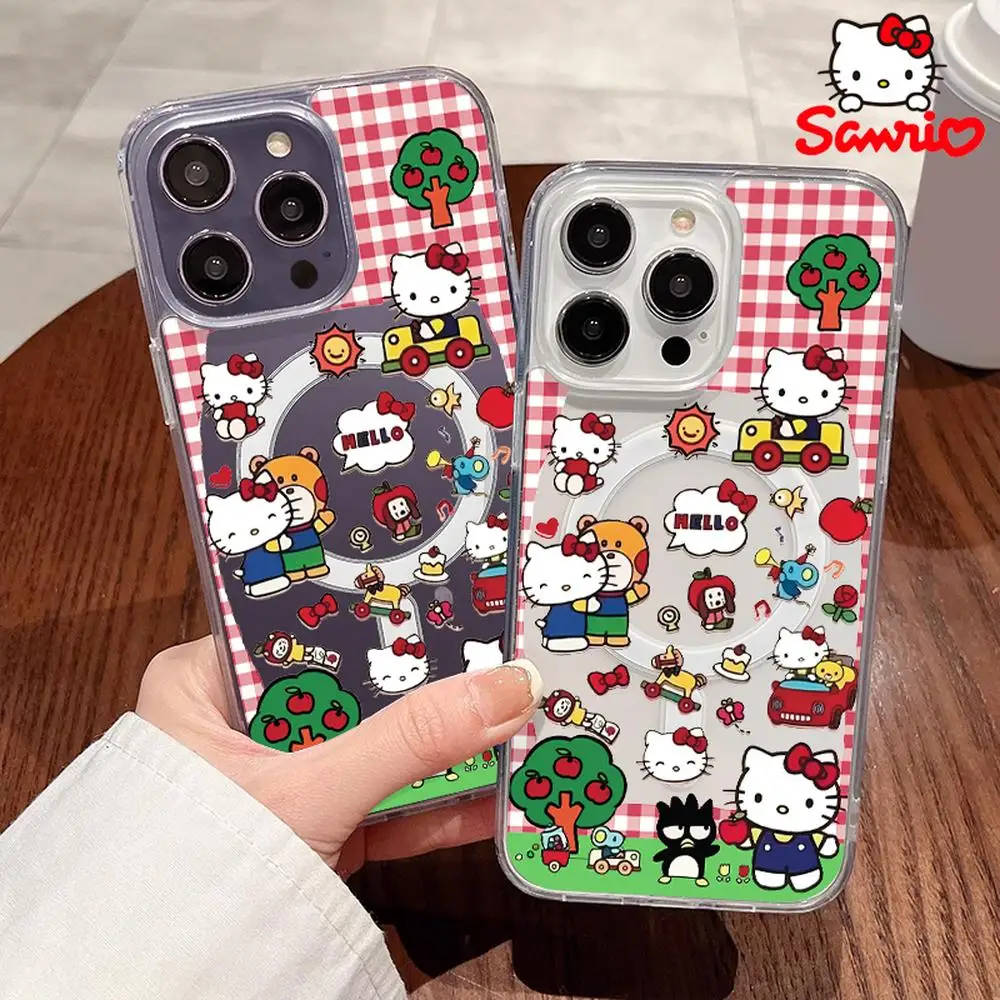 

Чехол для телефона Hello Kitty Iphone 15 Pro Max Girl, чехол для Iphone Hellokitty, милый чехол для телефона Iphone Hellokitty, новинка 2025 года
