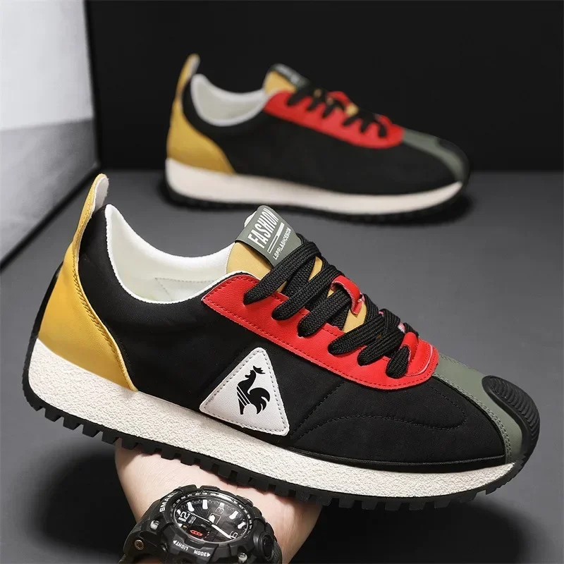 Official-website 2025 Men's Casual Sneakers Summer Comfortable Breathable Lace-up Running Shoes Men's Outdoor Soft-soled Shoes