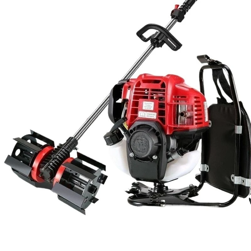 High-power four-stroke lawn mower, backpack lawn mower, multi-functional land reclamation