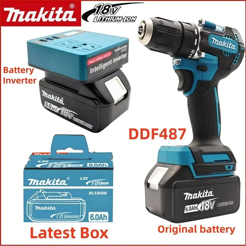 

100% Genuine Makita 6Ah for Makita 18V Battery BL1860B BL1840 BL1830B BL1850B BL1850 BL1860 BL1815 Replacement Lithium Battery