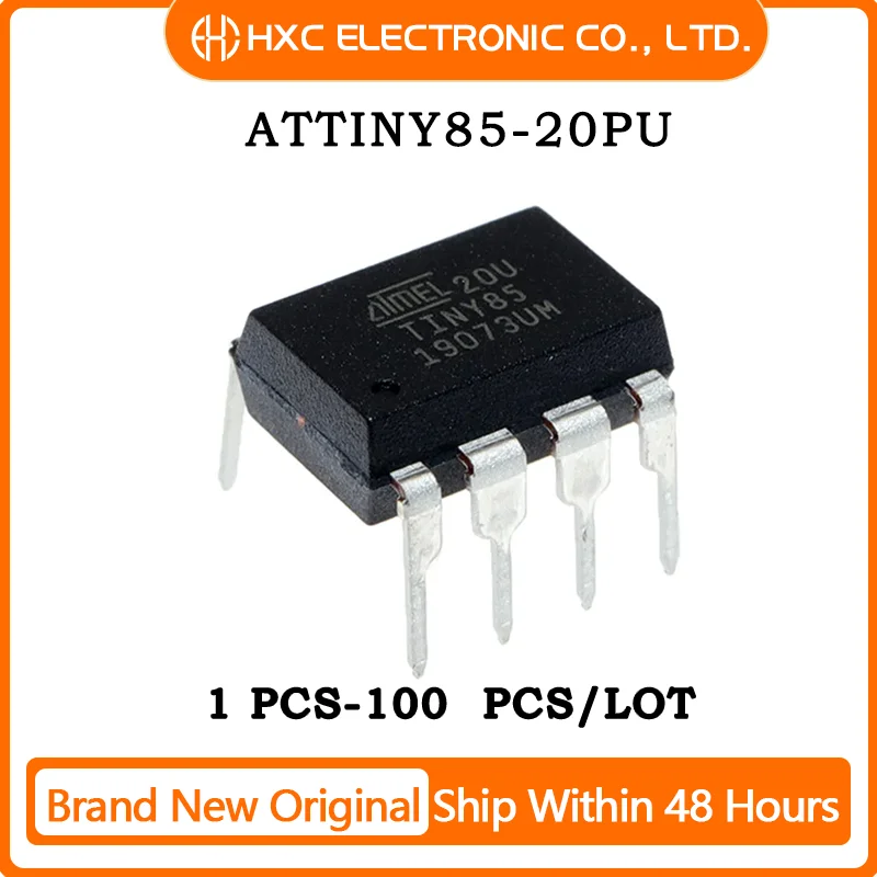 1PCS/5PCS/10PCS/50PCS ATTINY85-20PU ATTINY85 20PU DIP-8 Brand New Original IC CHIP