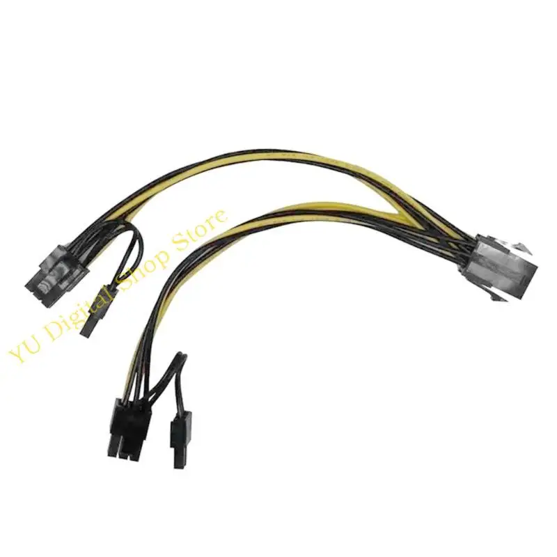 96BA GPU Graphics Card Power Cord for K80 A100 P40 V100 A6000 8Pins to PCIE 2x8pin 2x6Pin Splitter Cord Power Supply