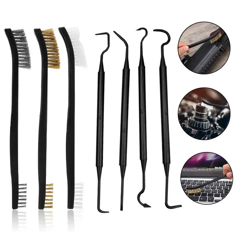 NEW Universal Weapon Gun Cleaning Kit Wire Brush Double End Derusting Wire Brush Hunting Tactical Rifle Pistol Cleaning Tools